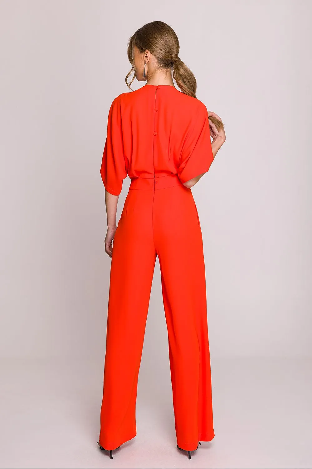 Stylish elegant women's slightly flared jumpsuit