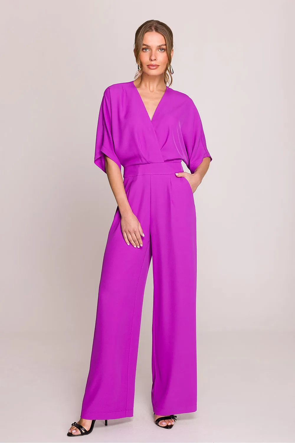 Stylish elegant women's slightly flared jumpsuit