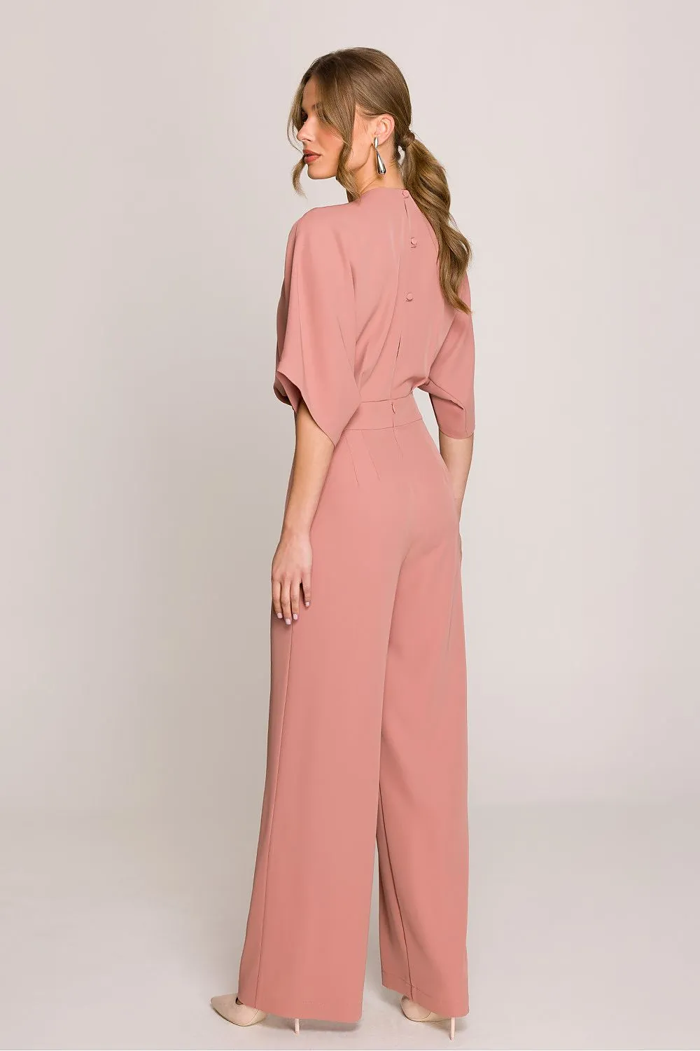 Stylish elegant women's slightly flared jumpsuit
