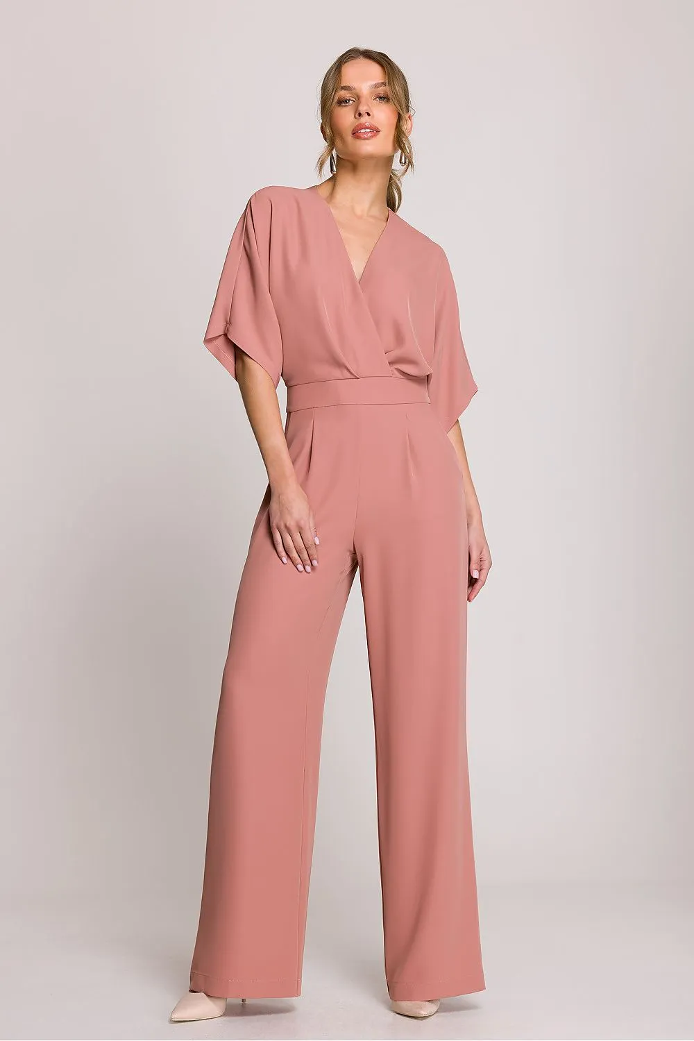 Stylish elegant women's slightly flared jumpsuit