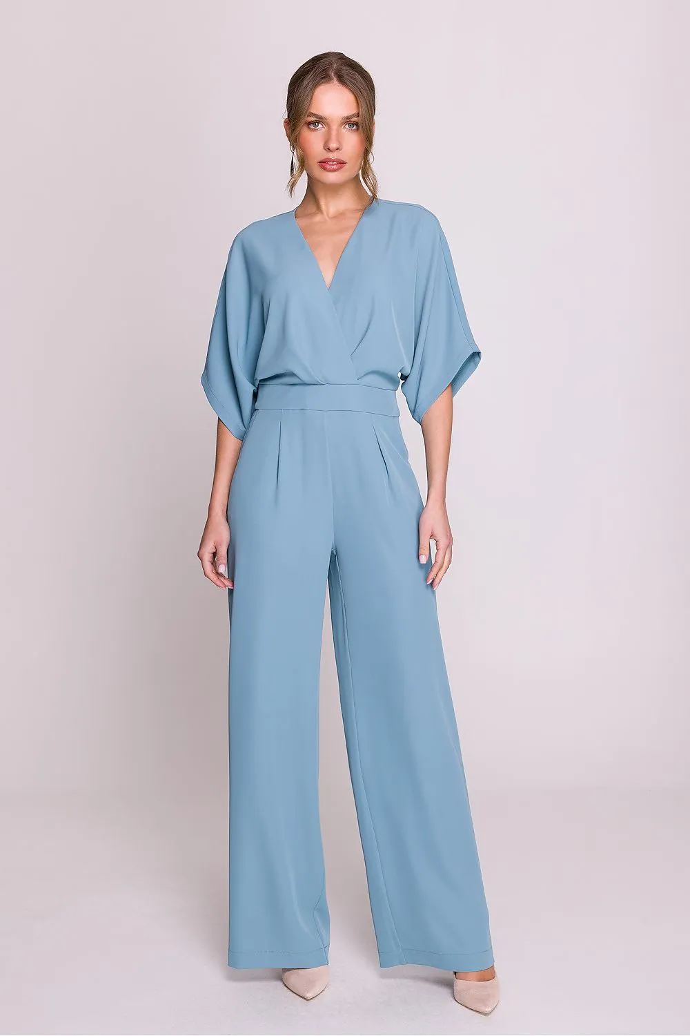 Stylish elegant women's slightly flared jumpsuit