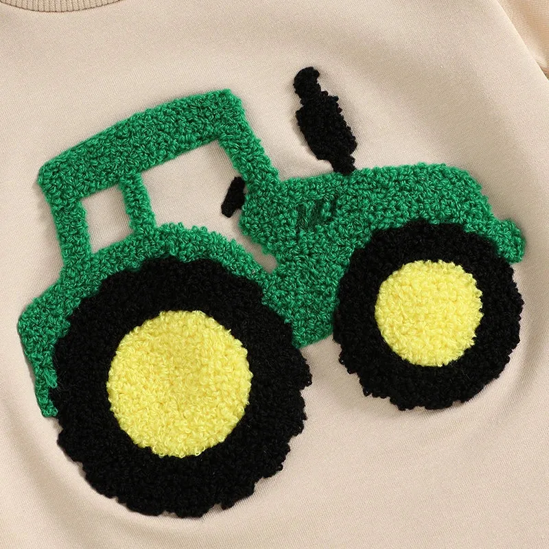 Summer Toddler Boys Embroidered T-Shirt Elastic Waist Shorts