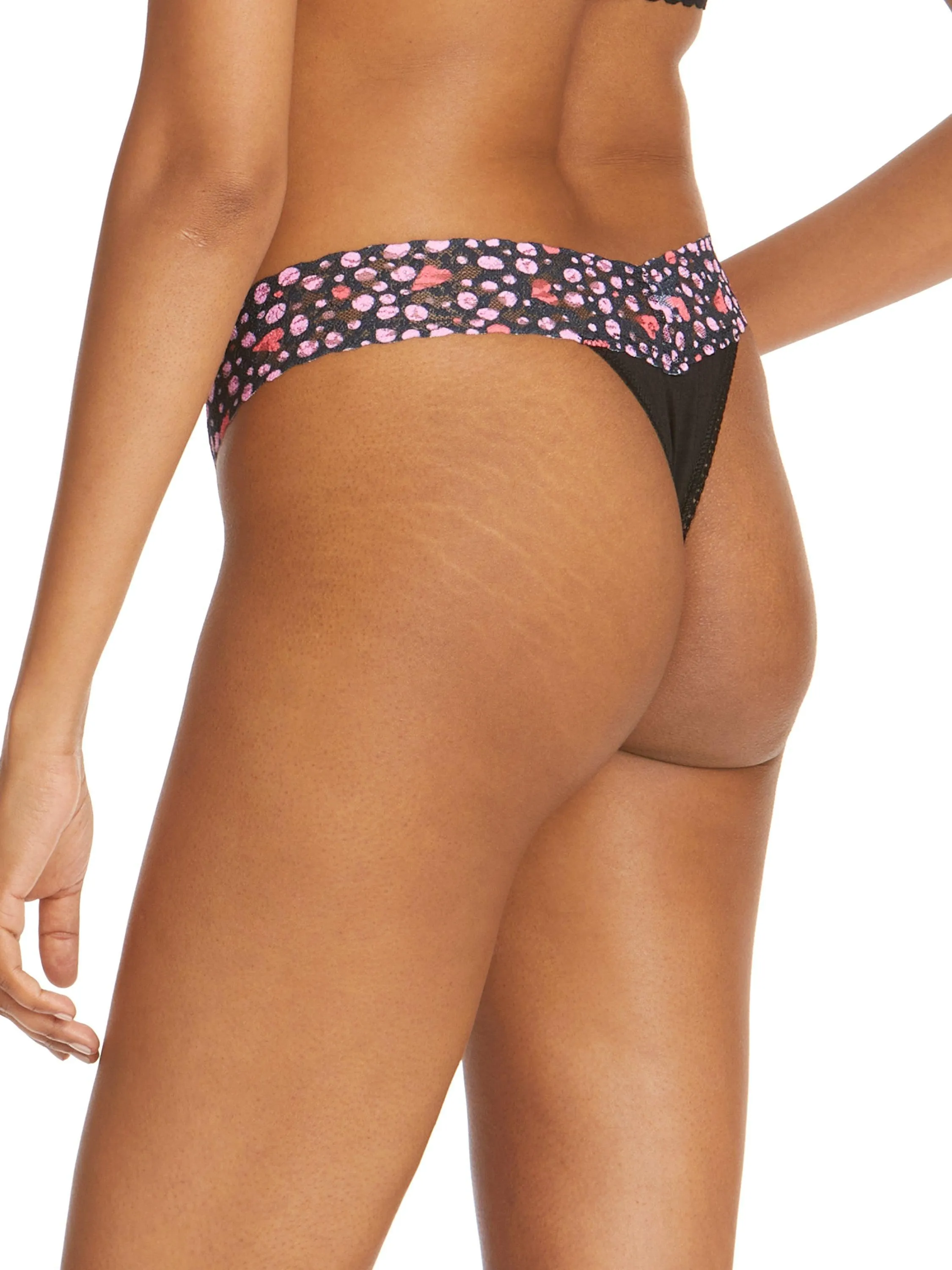 Supima® Cotton Low Rise Thong with Contrast Trim Love Nest Sale