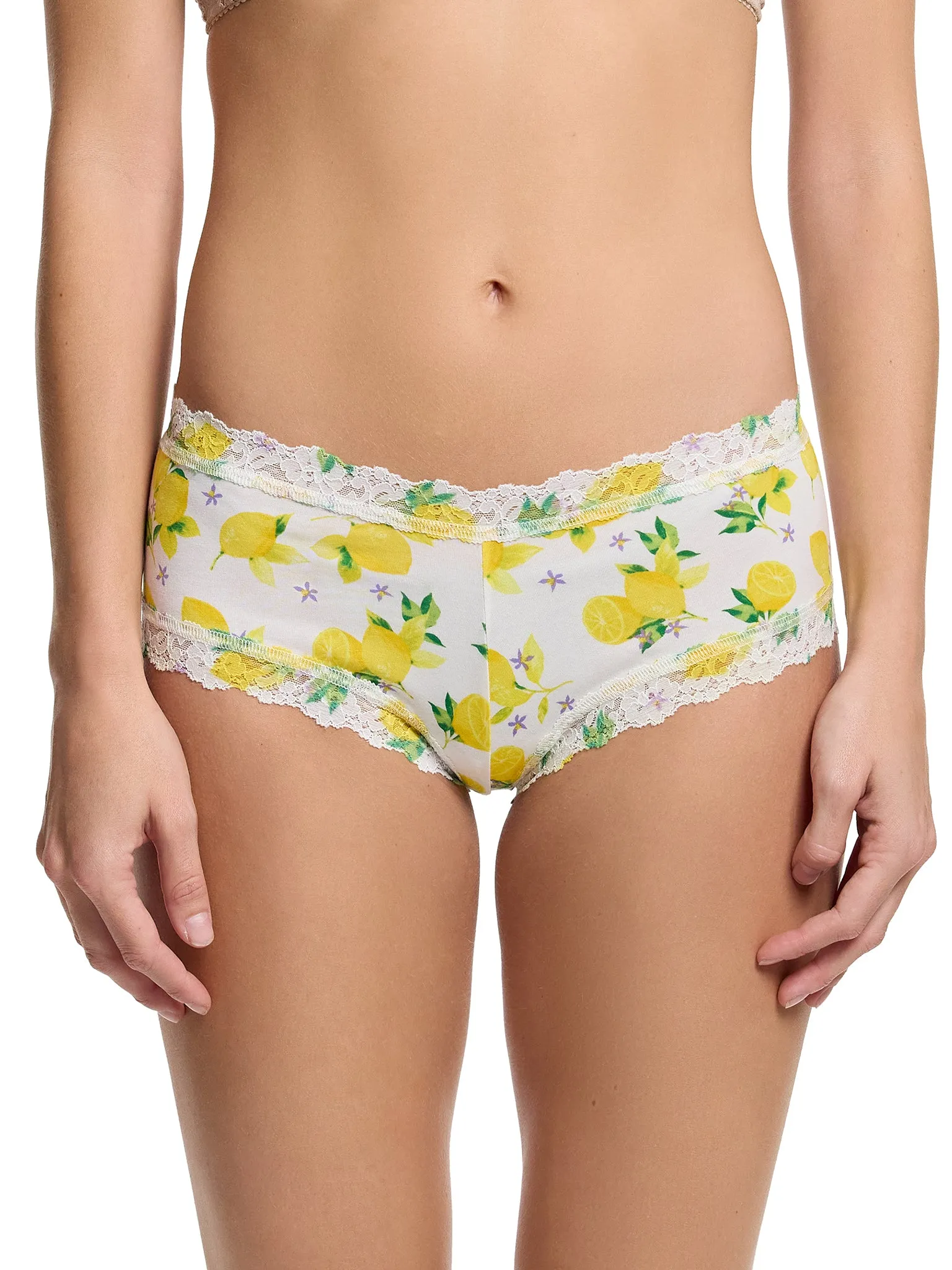 Supima® Cotton Printed Boyshort Make Lemonade