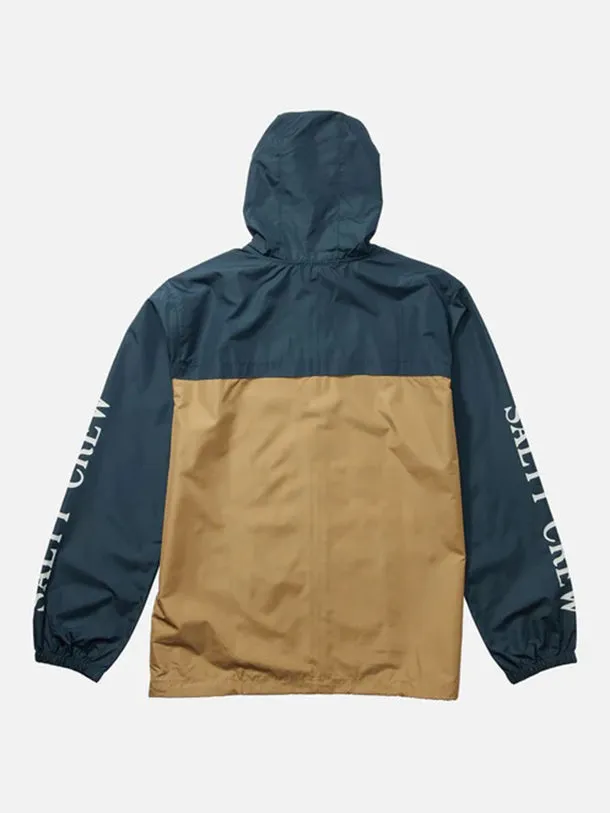 Surface Windbreaker Jacket - Navy/Straw