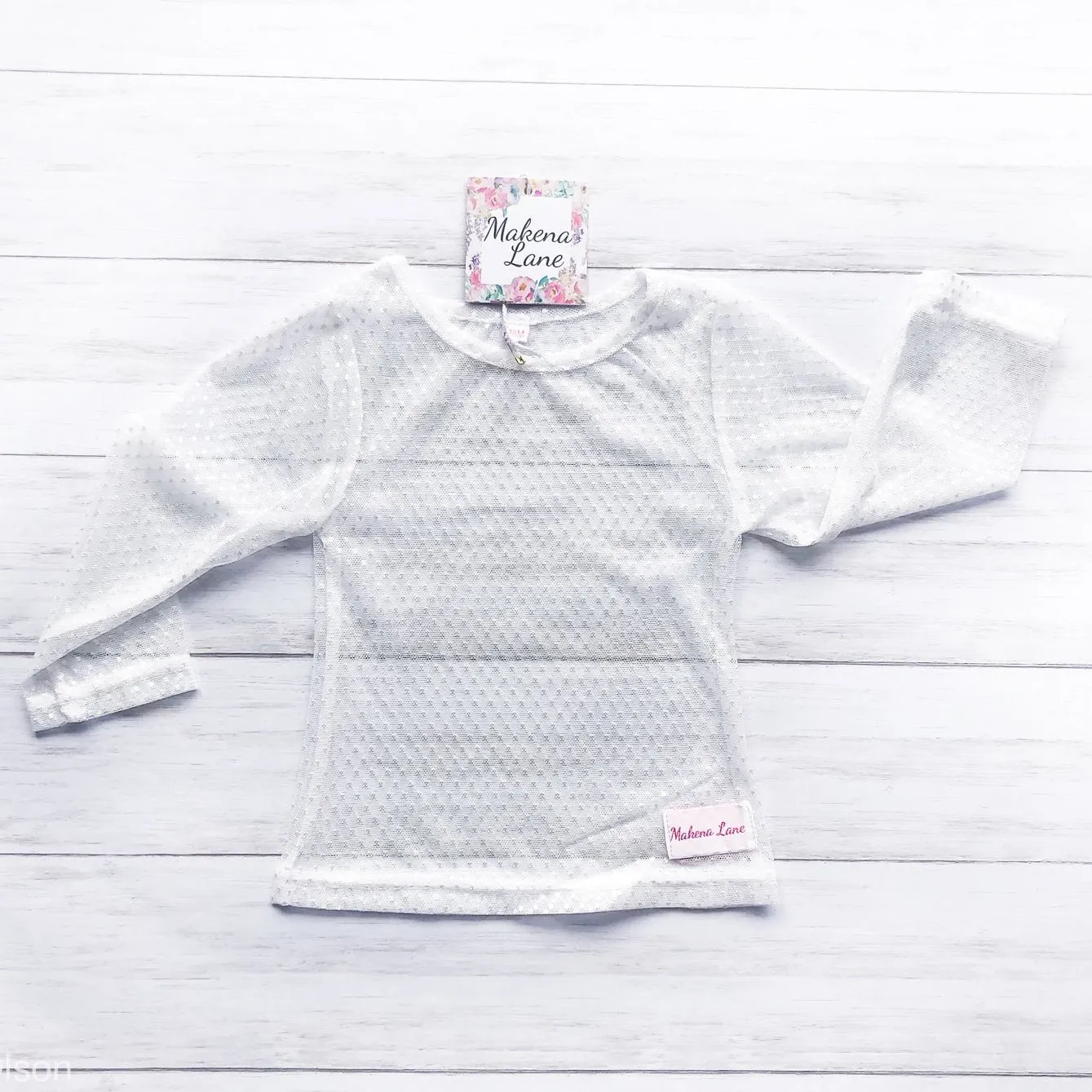 Swiss Dot Lace Shirt size 4