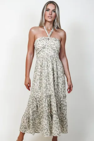 Take Me To A Resort Printed Midi