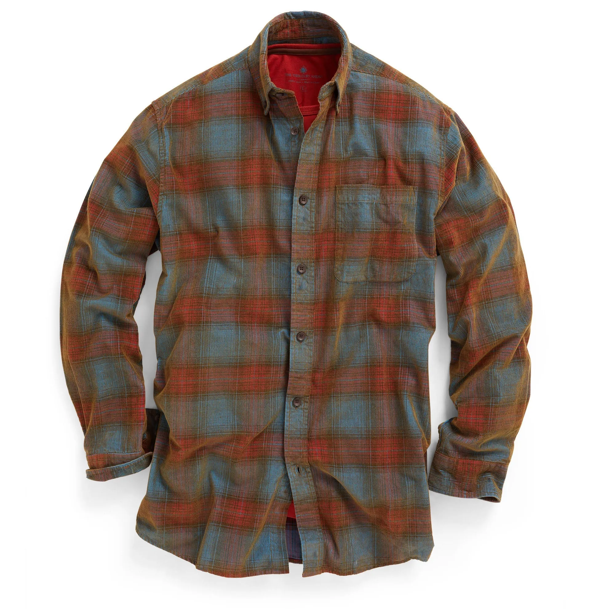 Tall Old Steamboat Plaid Corduroy Shirt