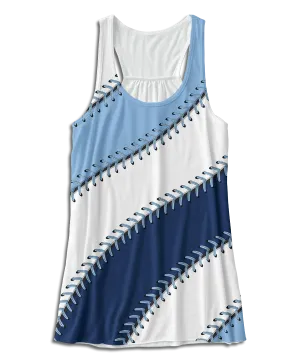 Tampa Bay Baseball Stitches Racerback Tank Top