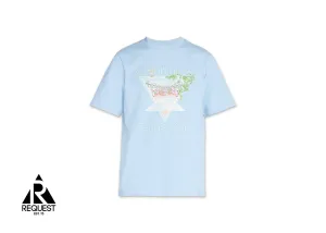 Tennis Club Pastelle Printed Tee "Pale Blue"