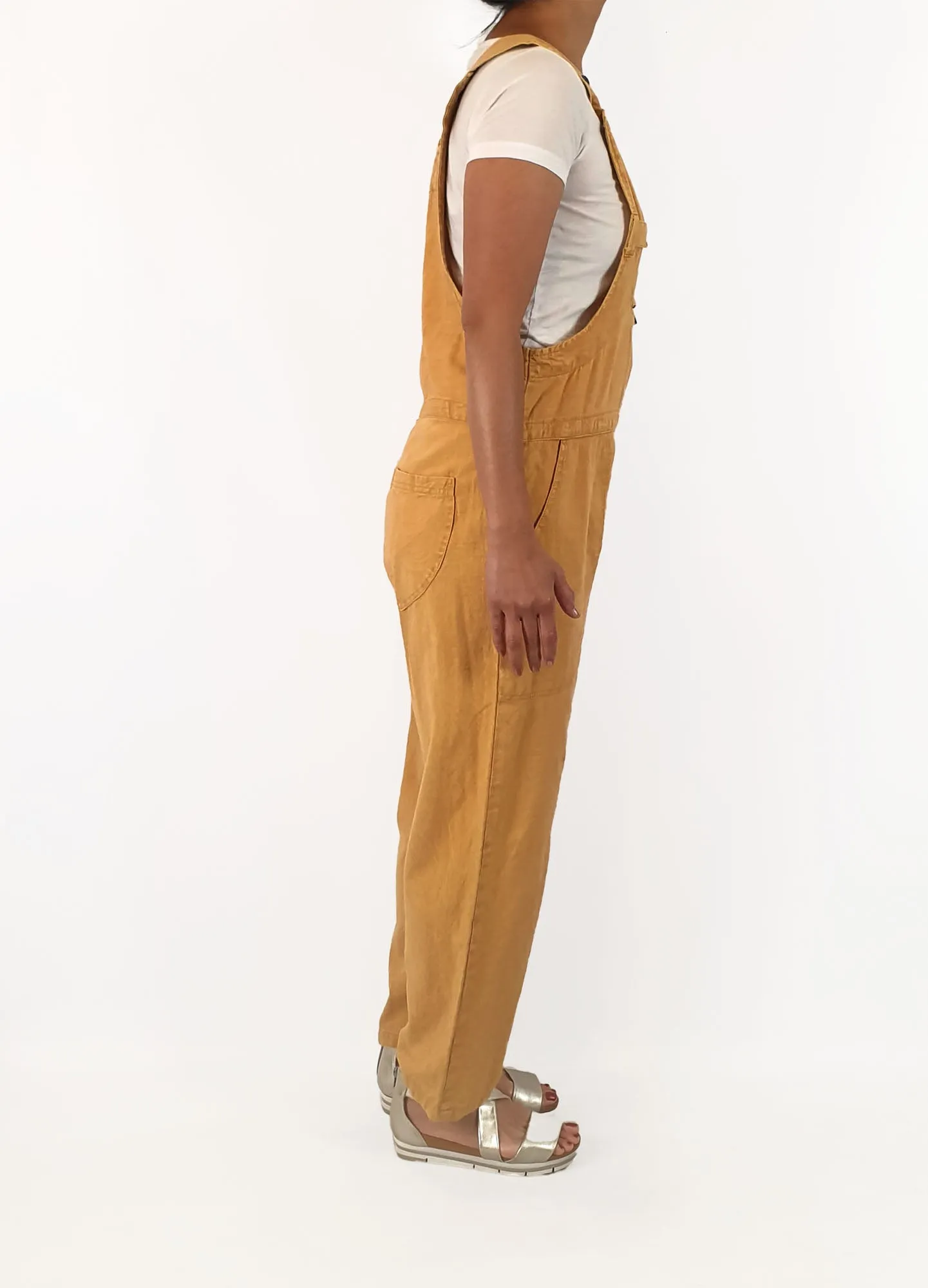 Terracotta cotton overalls size M (tiny fit, best fits size 10)