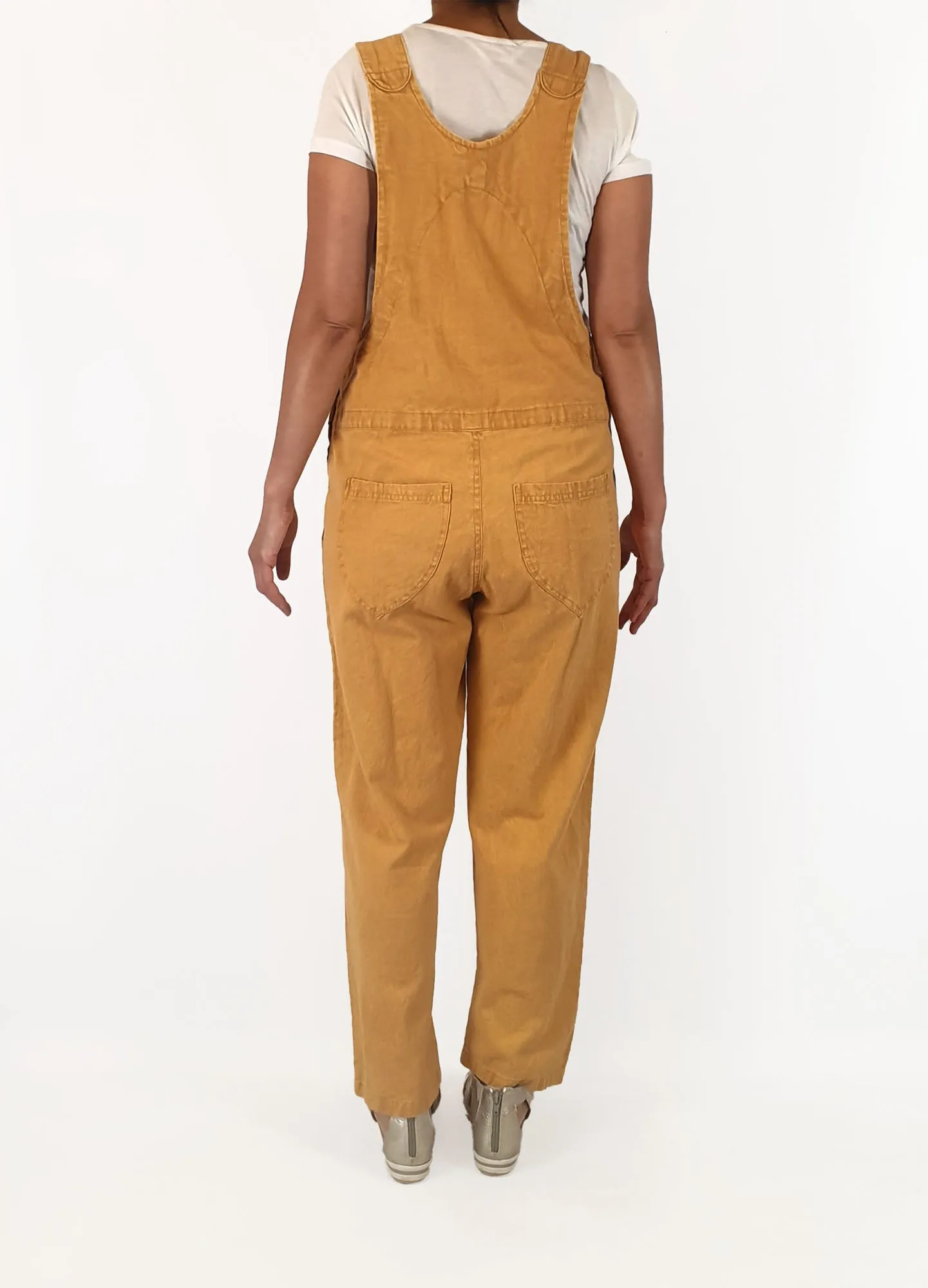 Terracotta cotton overalls size M (tiny fit, best fits size 10)