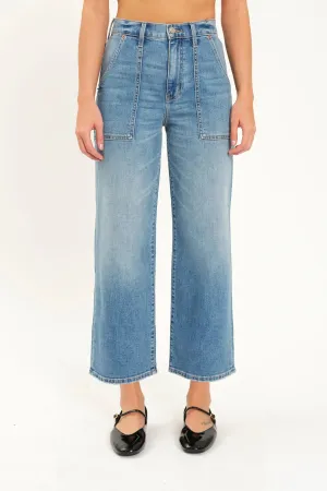 TEXT ME PATCHPOCKET WIDE LEG JEAN