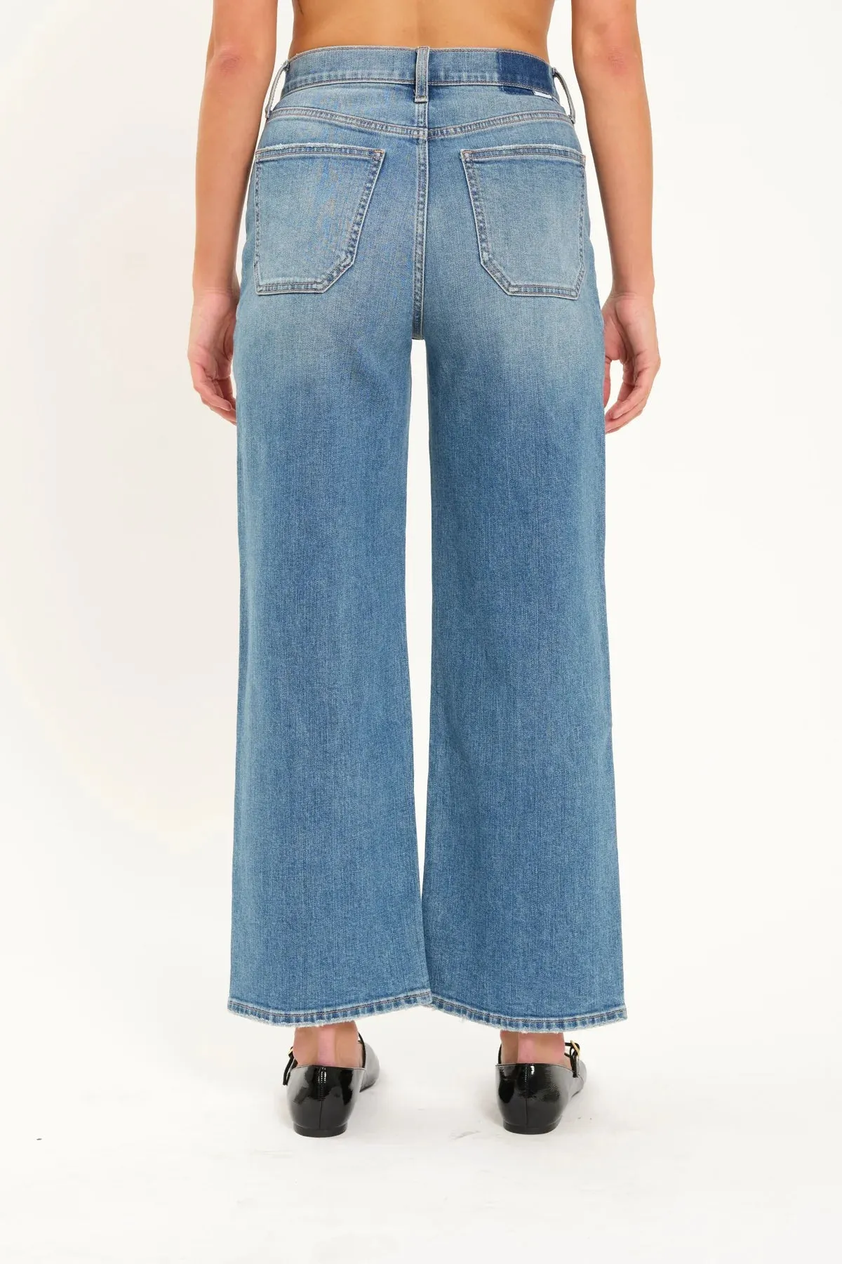 TEXT ME PATCHPOCKET WIDE LEG JEAN