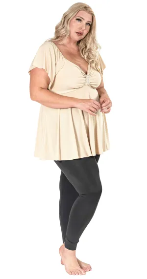 The Caramel Rhinestones Slimming Shirt