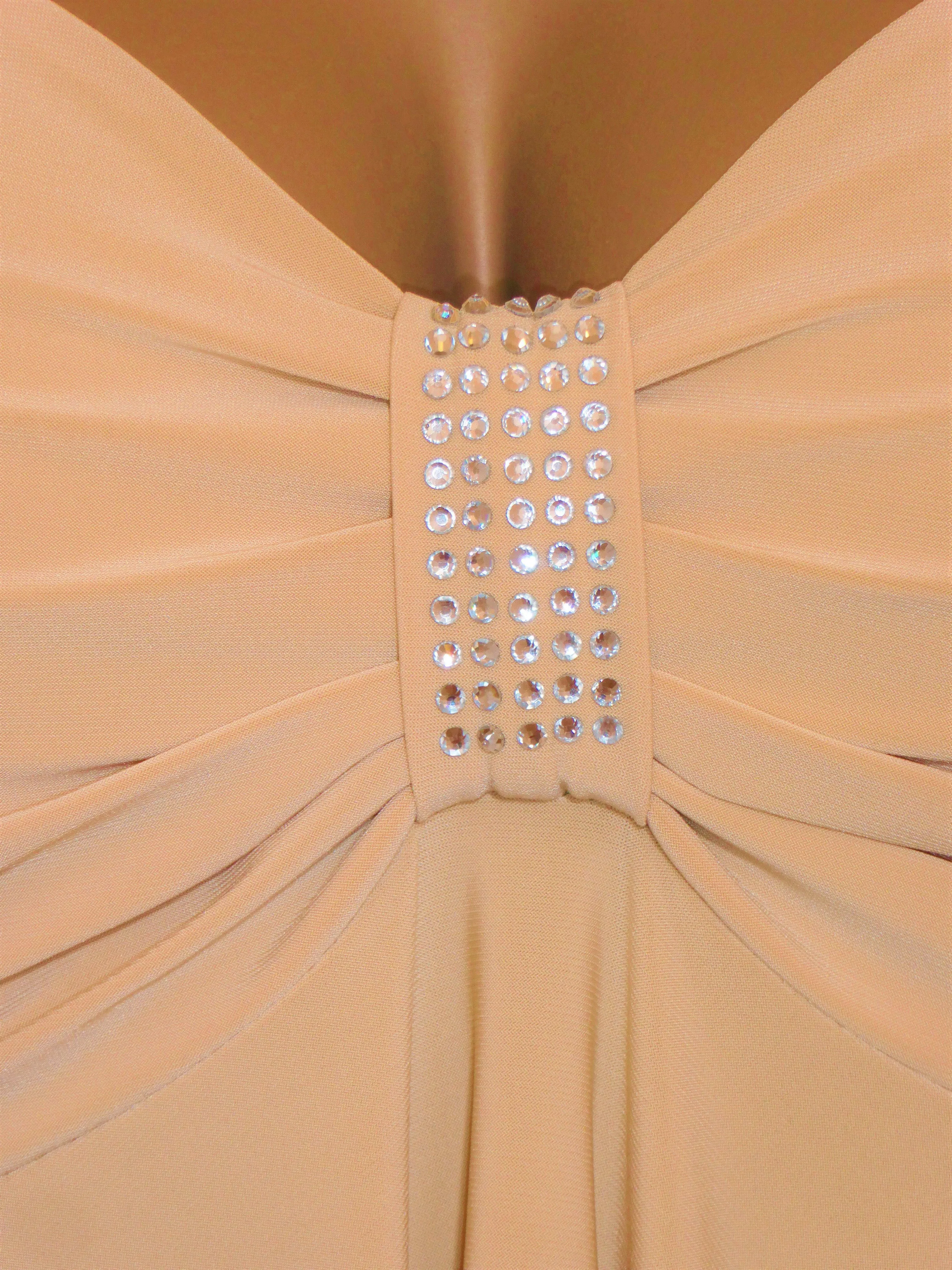 The Caramel Rhinestones Slimming Shirt