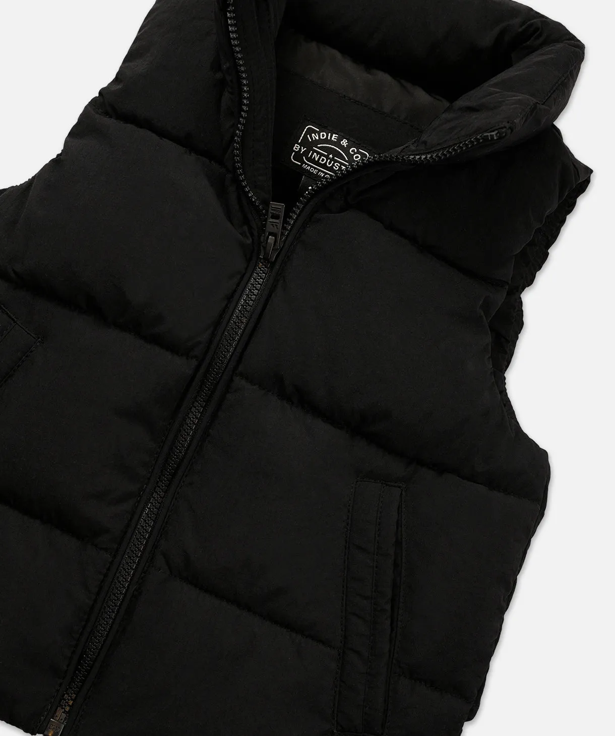 The Osaka Puffer Vest - Black