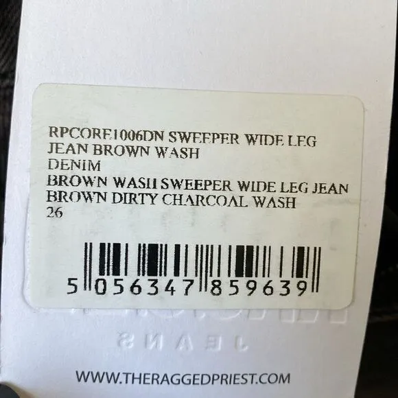 The Ragged Priest Ragged Denim Sweeper High Waisted Wide Leg Carpenter Jeans