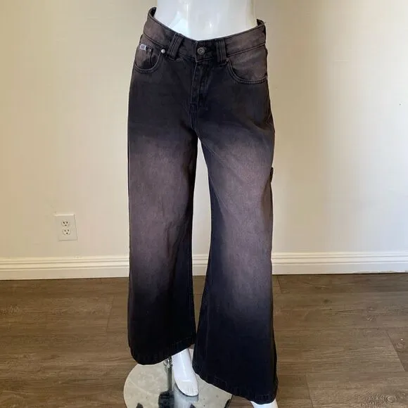 The Ragged Priest Ragged Denim Sweeper High Waisted Wide Leg Carpenter Jeans