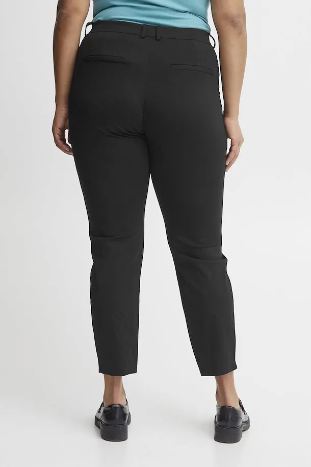 The Tessa Trouser - Black - PLUS