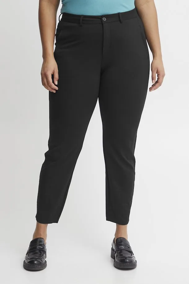The Tessa Trouser - Black - PLUS