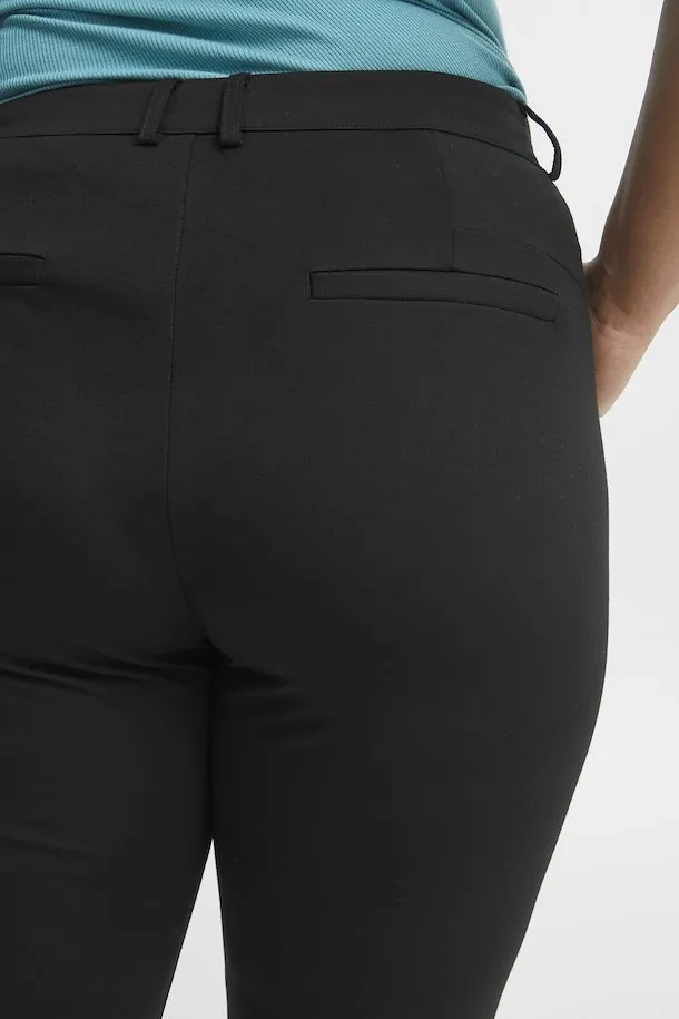 The Tessa Trouser - Black - PLUS