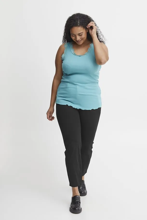 The Tessa Trouser - Black - PLUS