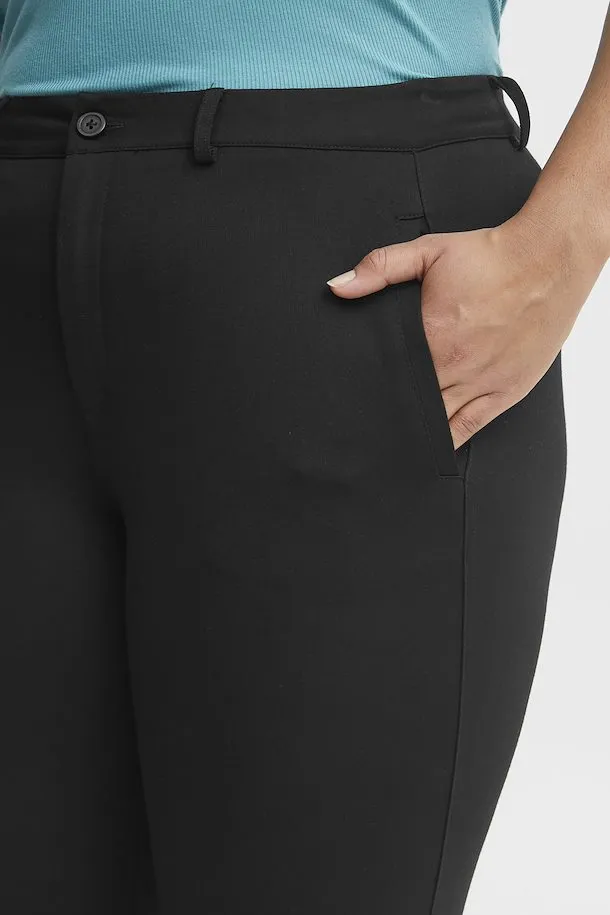 The Tessa Trouser - Black - PLUS