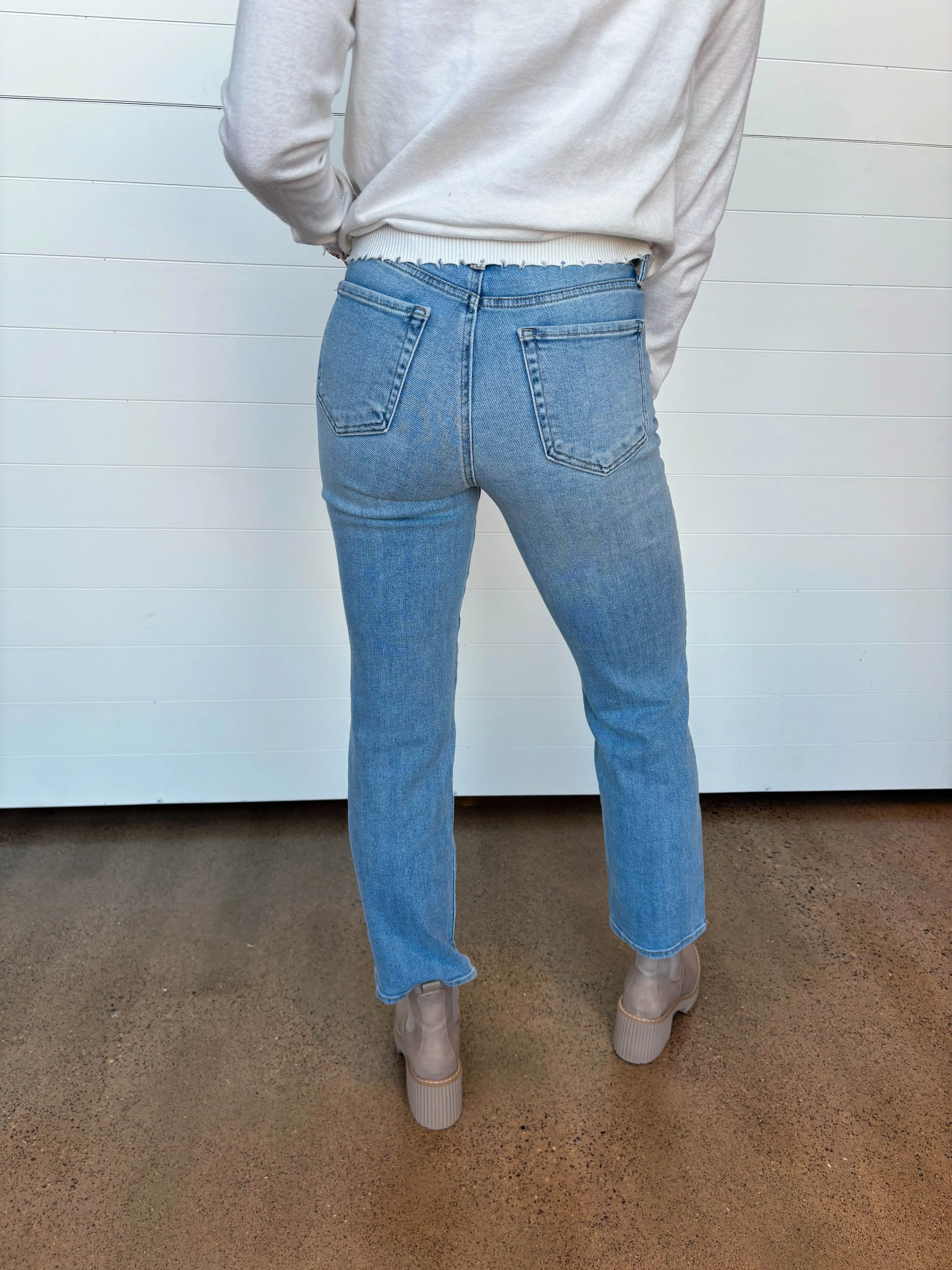 The Vivian High Rise Classic Straight Jeans