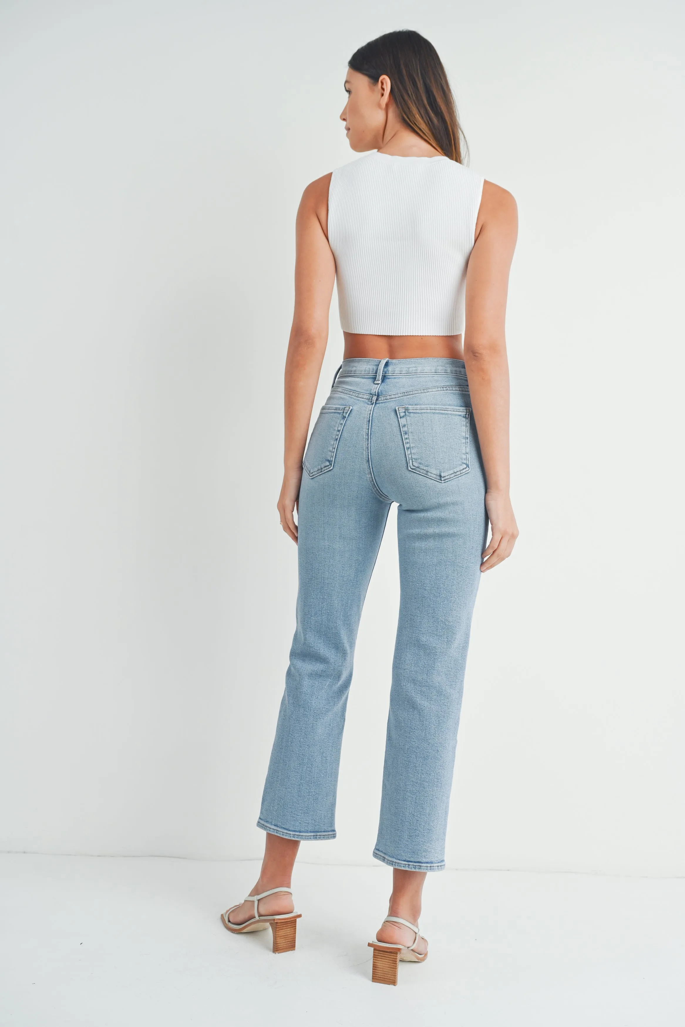 The Vivian High Rise Classic Straight Jeans