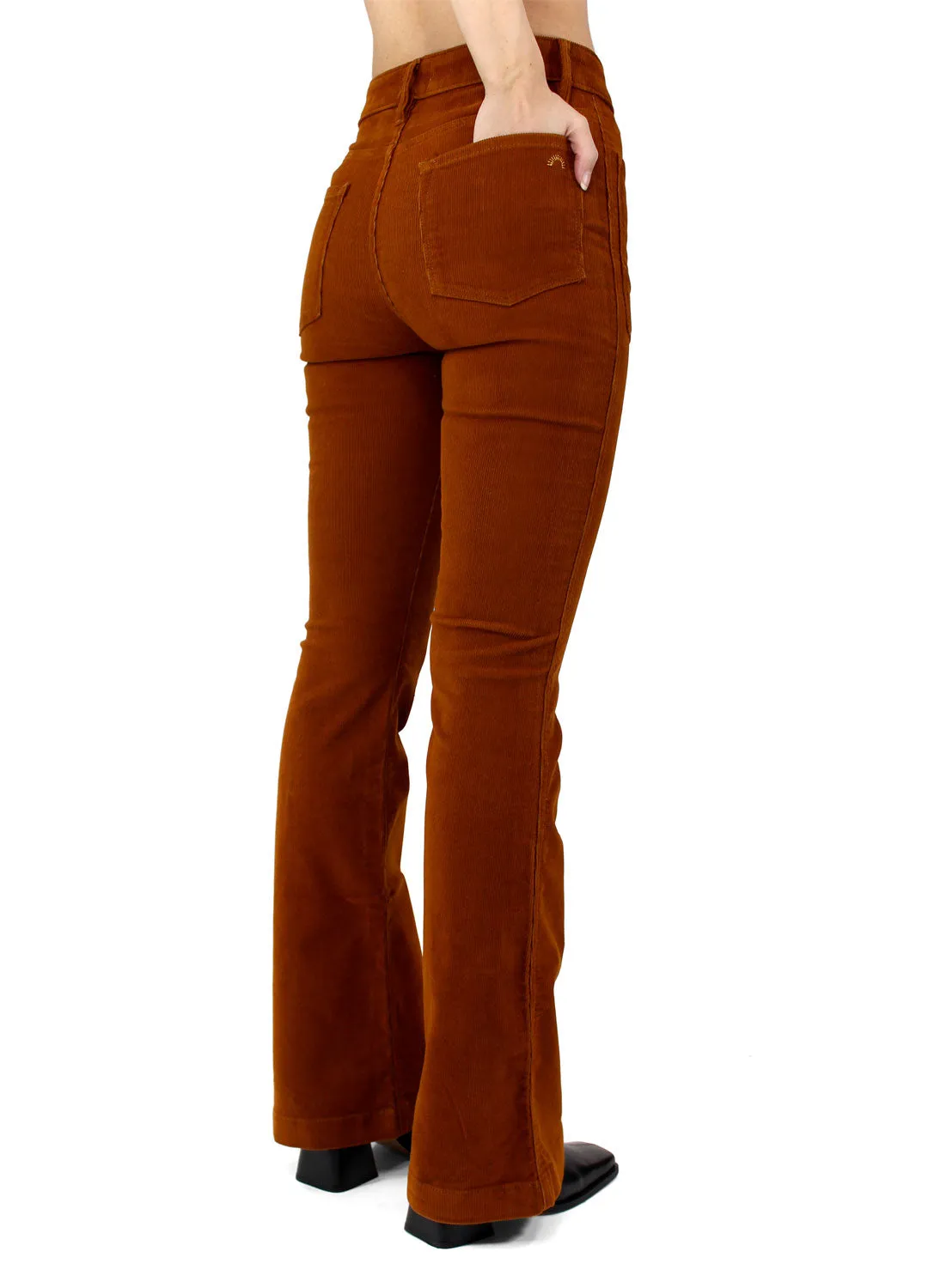 The Wanderer Corduroy Flare - Whiskey