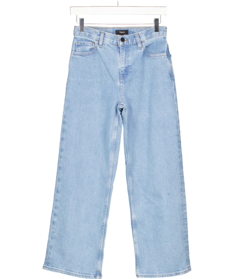 Theory Blue Straight Leg Jeans W25