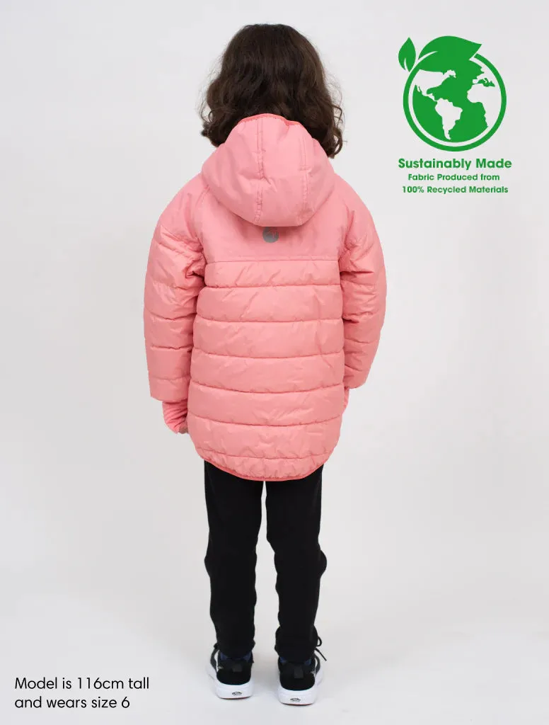 THERM HYDRACLOUD WINTER GIRLS PUFFER JACKET - WATERPROOF PINK ECO (-18 DEGREE)
