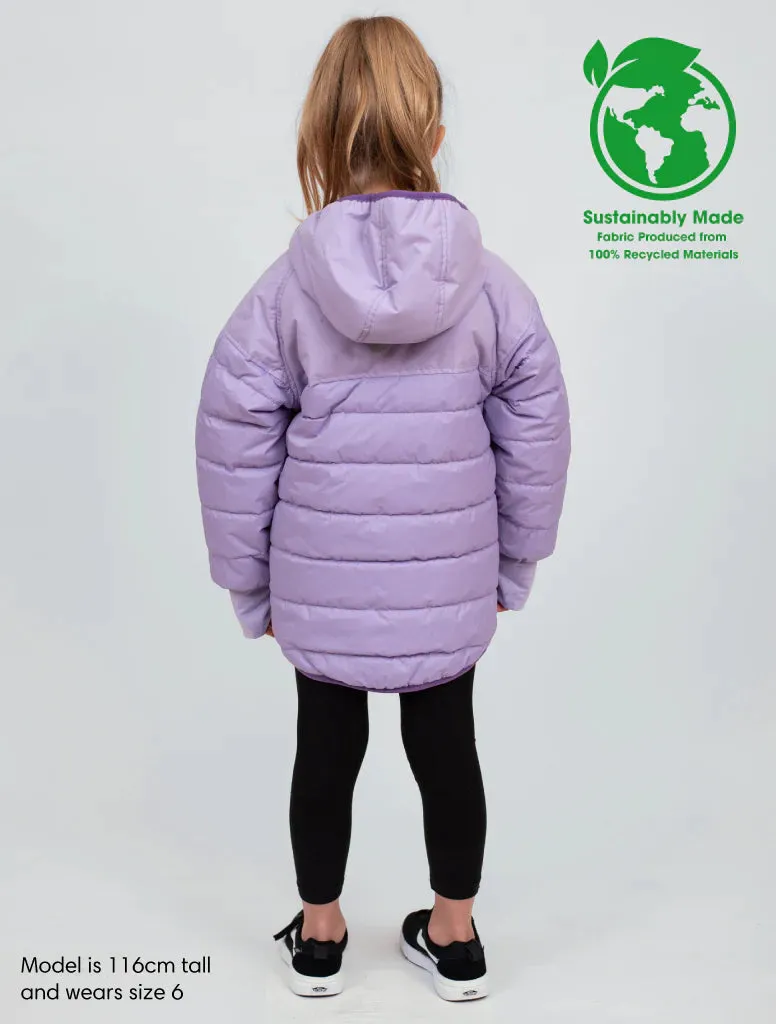 THERM HYDRACLOUD WINTER GIRLS PUFFER JACKET - WATERPROOF PINK ECO (-18 DEGREE)