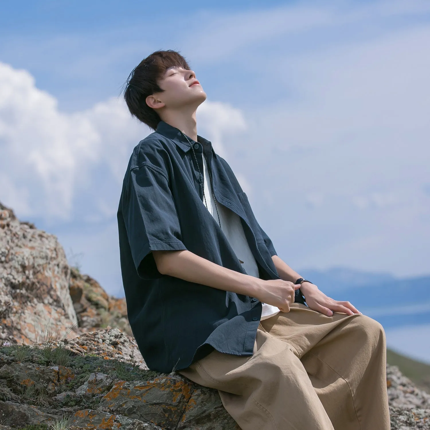 Thin Trendy Short-sleeved Shirt Design Niche Coat