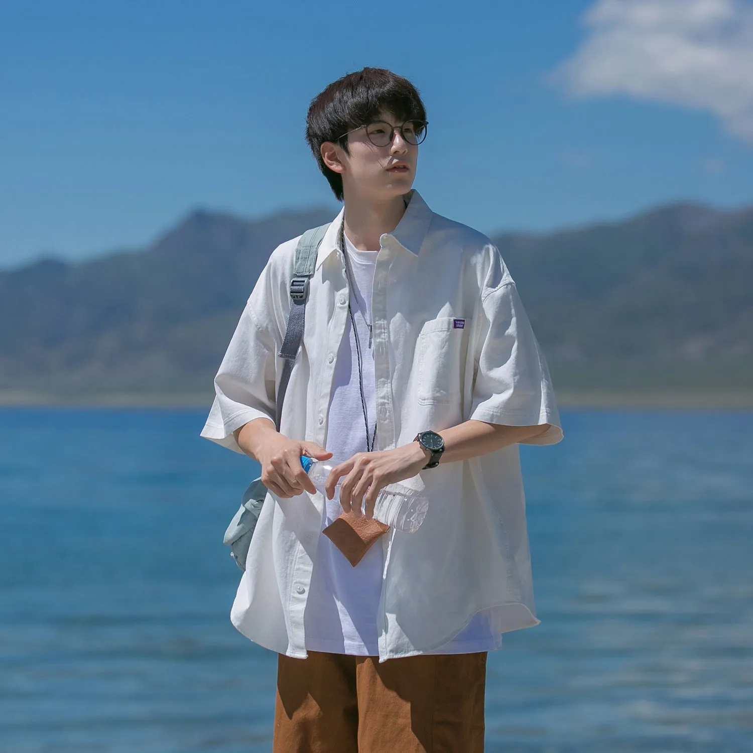 Thin Trendy Short-sleeved Shirt Design Niche Coat