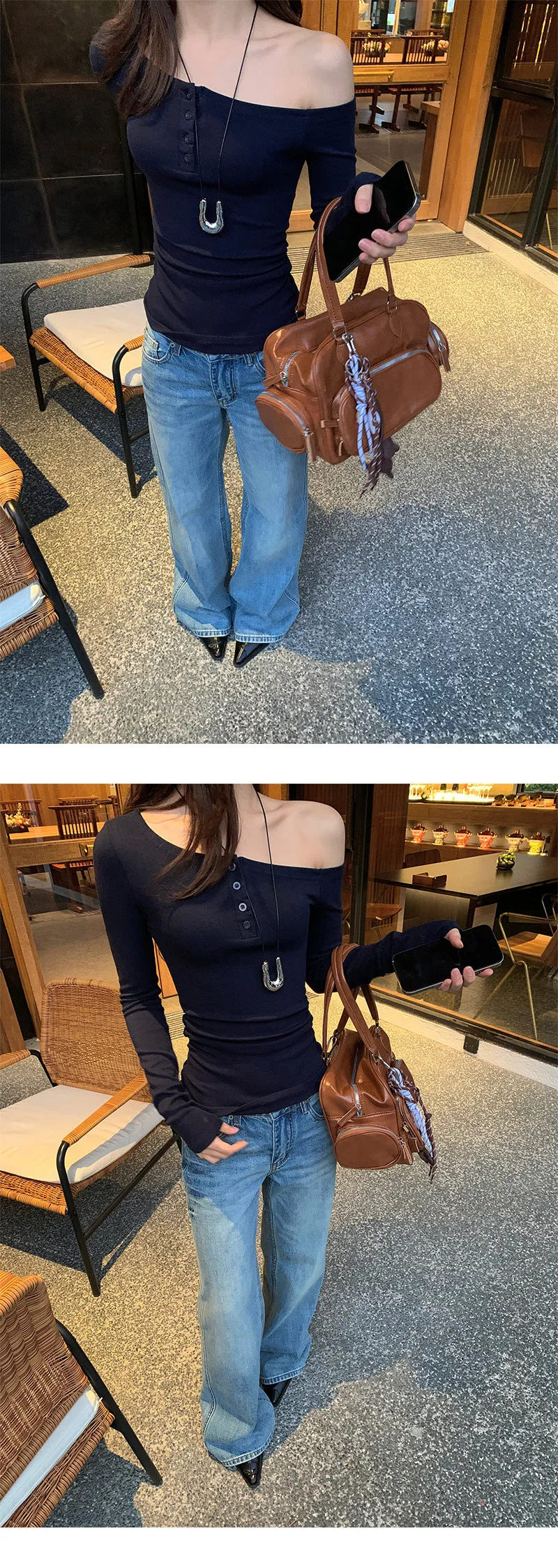 Tie-dyed straight-leg jeans