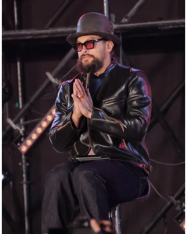 Tokyo Comic Con 2024 Jason Momoa Leather Jacket