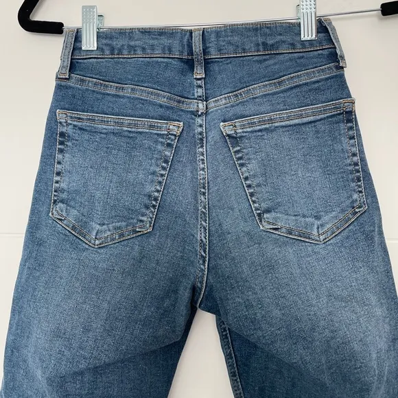 Top shop Jamie High-Waisted Jeans blue denim pants high rise skinny luxury 25
