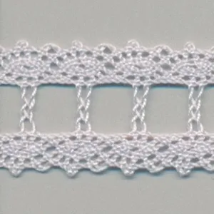 Torchon Lace #93 Silver Rose