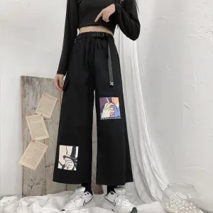 Ulzzang black casual pants KF81524