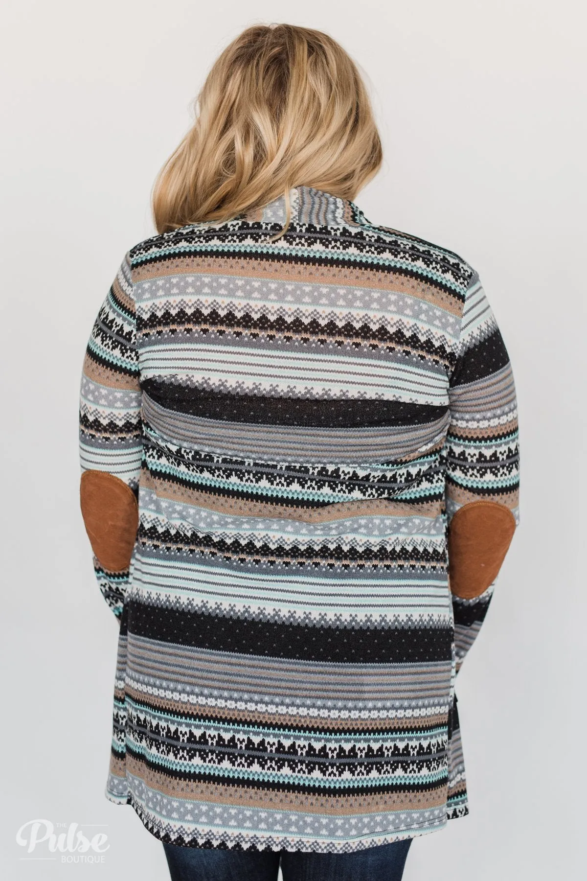 Unforgettable Printed Cardigan- Mint