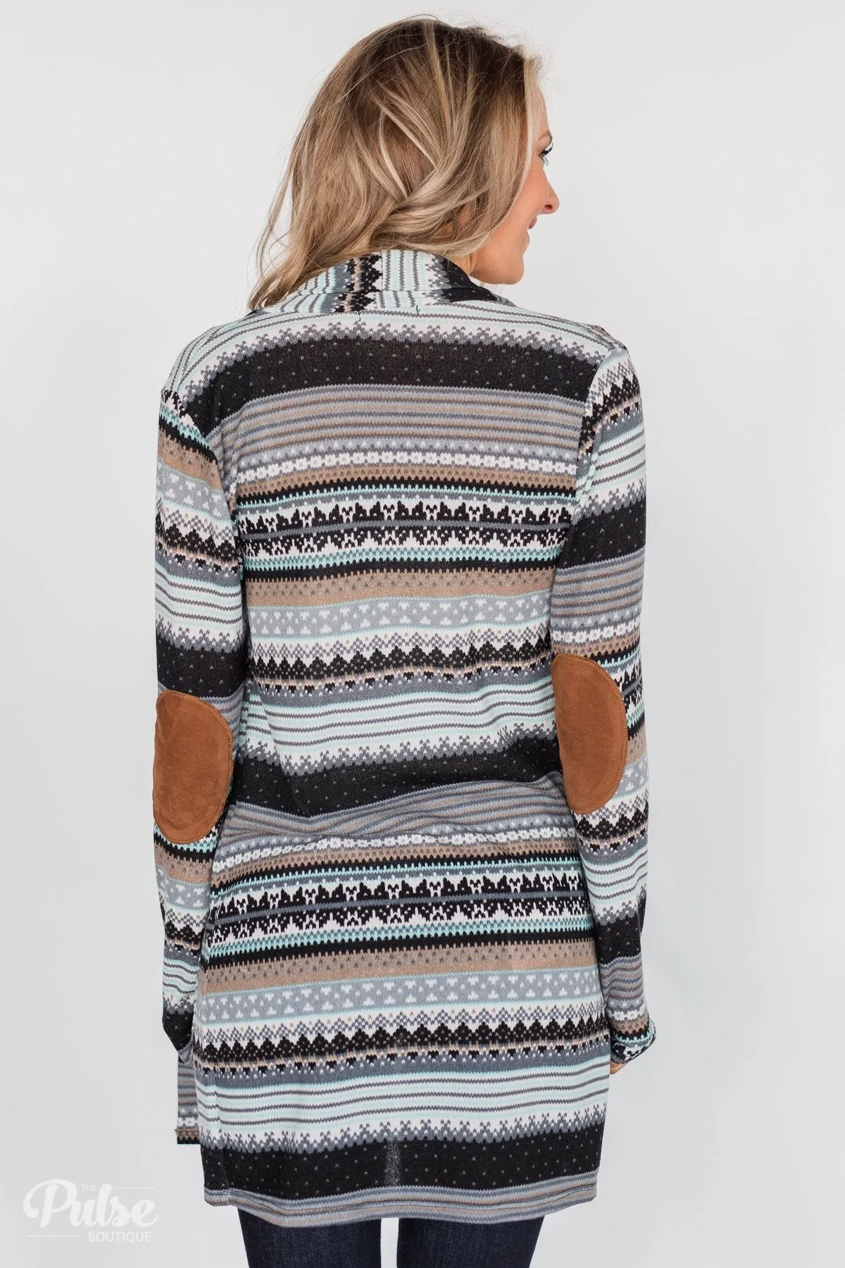 Unforgettable Printed Cardigan- Mint