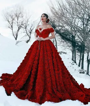 Unique burgundy off shoulder long prom dress, burgundy evening dress