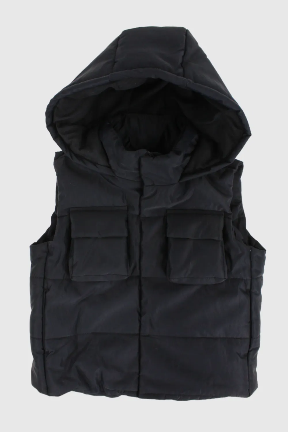 Unisex Black Puffer Vest