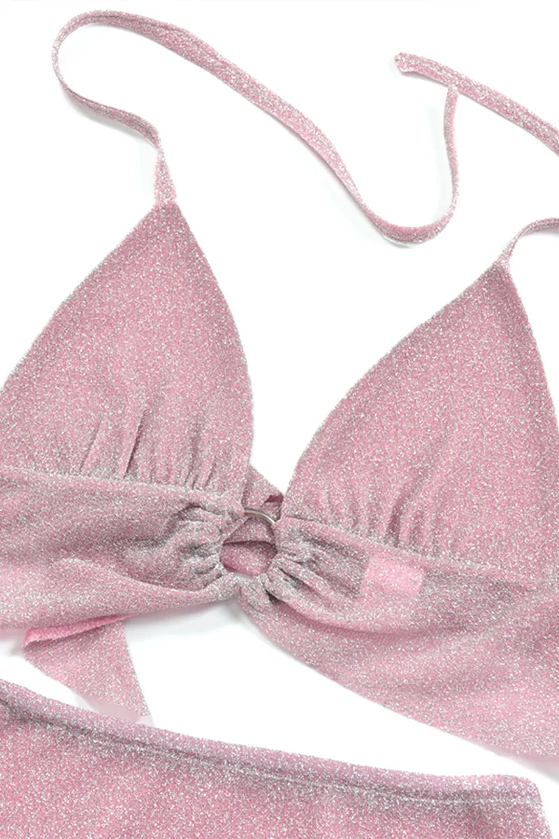 US3313 Glitter Bralette and Skirt Set