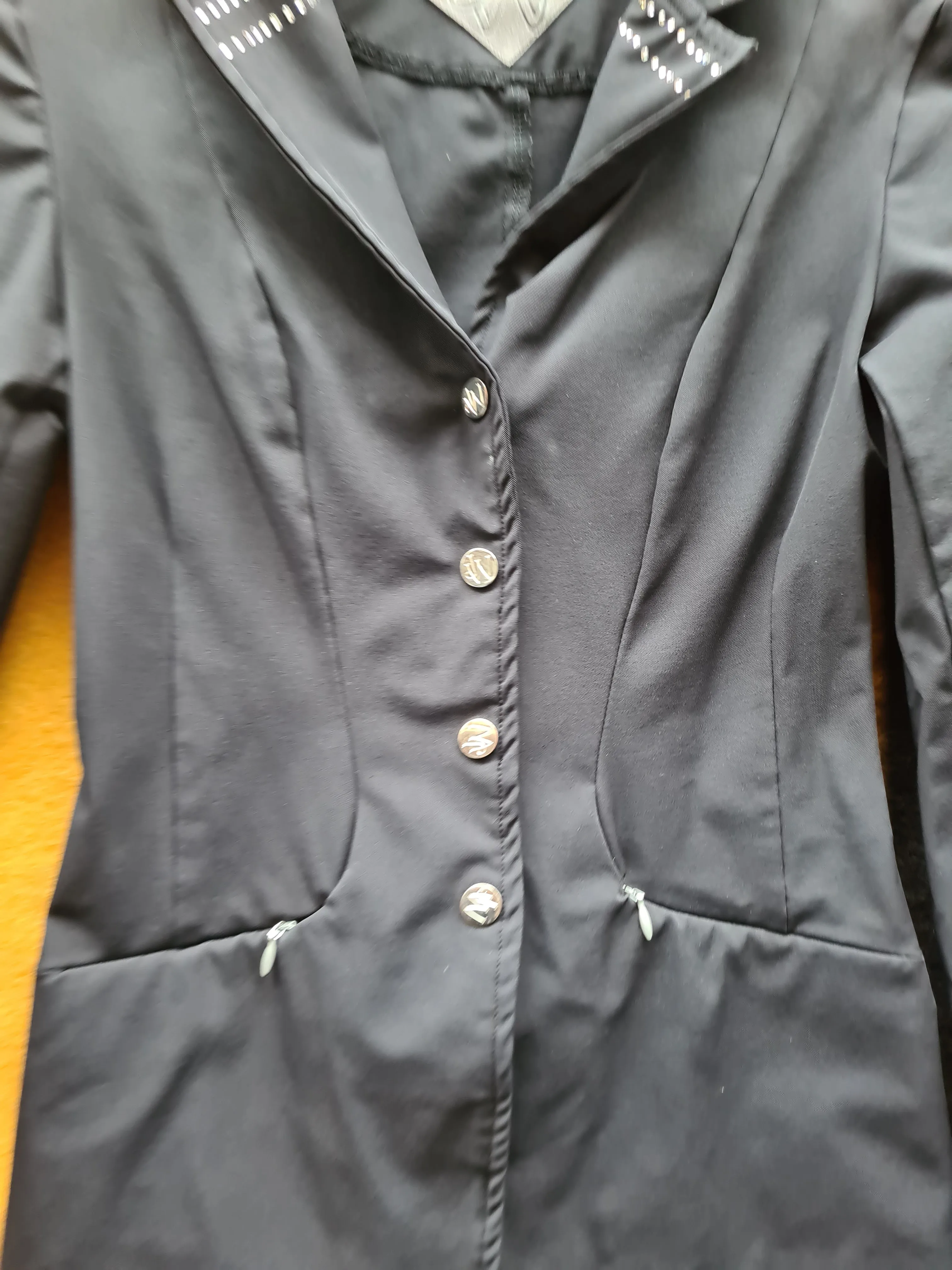 Used size 8 John Whitaker black show jacket FREE POSTAGE 🔵
