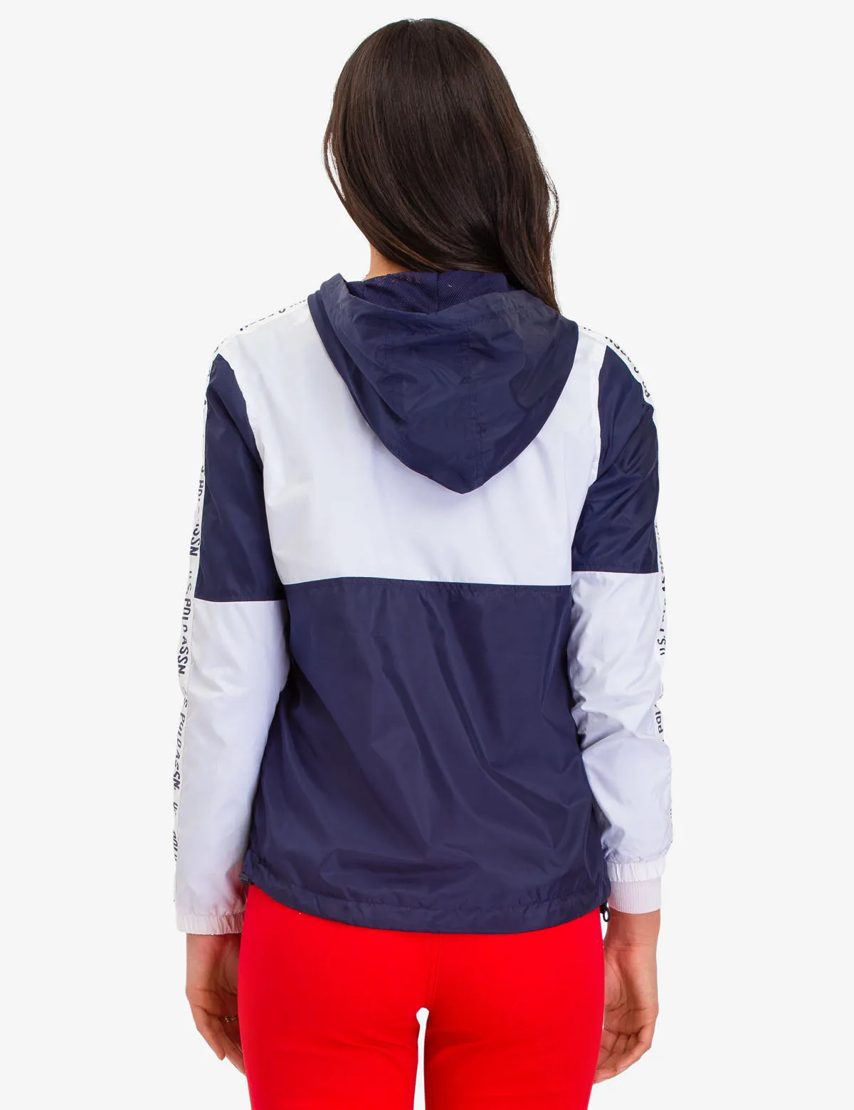 USPA SIDE TAPING HOODED WINDBREAKER