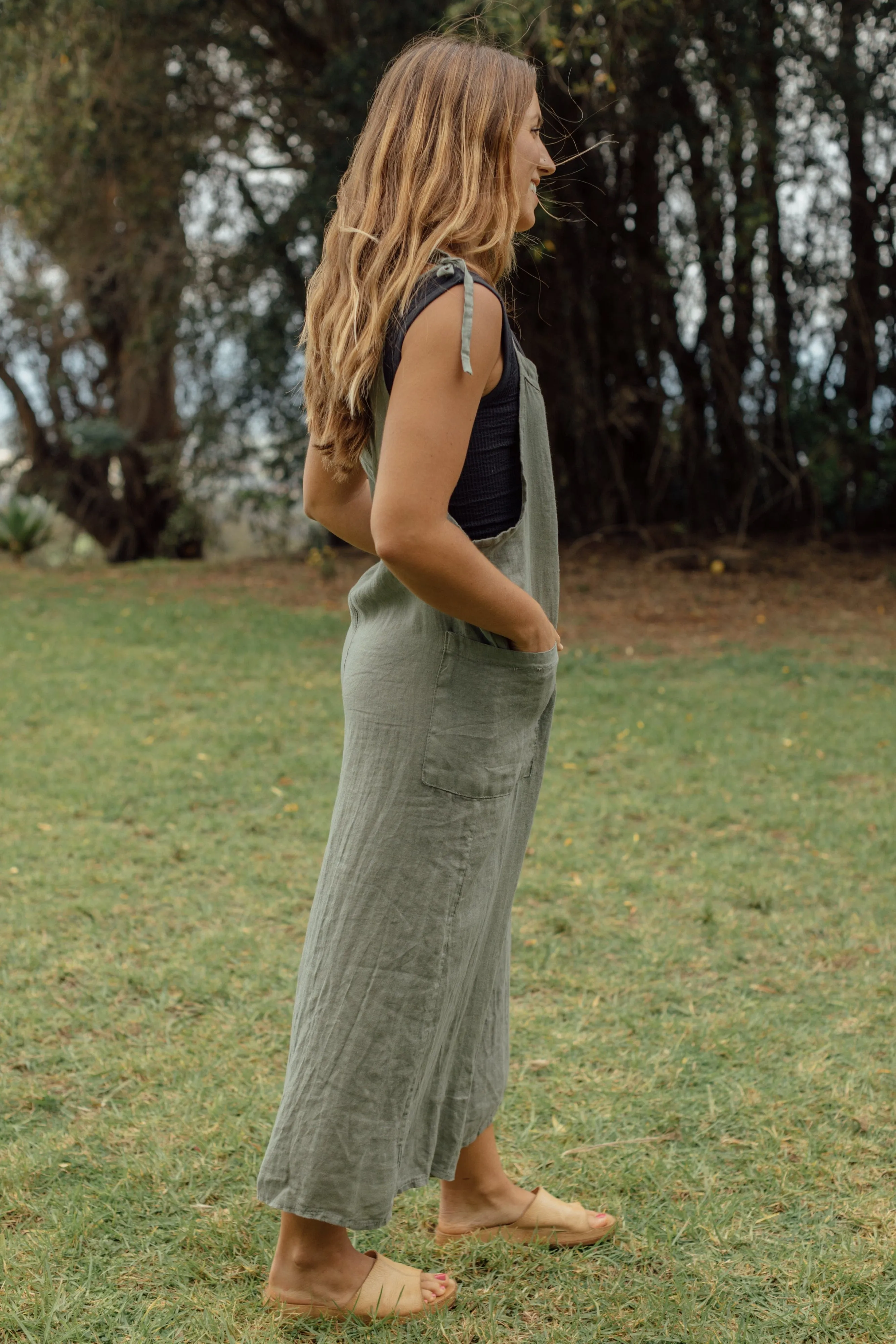 Valencia Overalls - Olive
