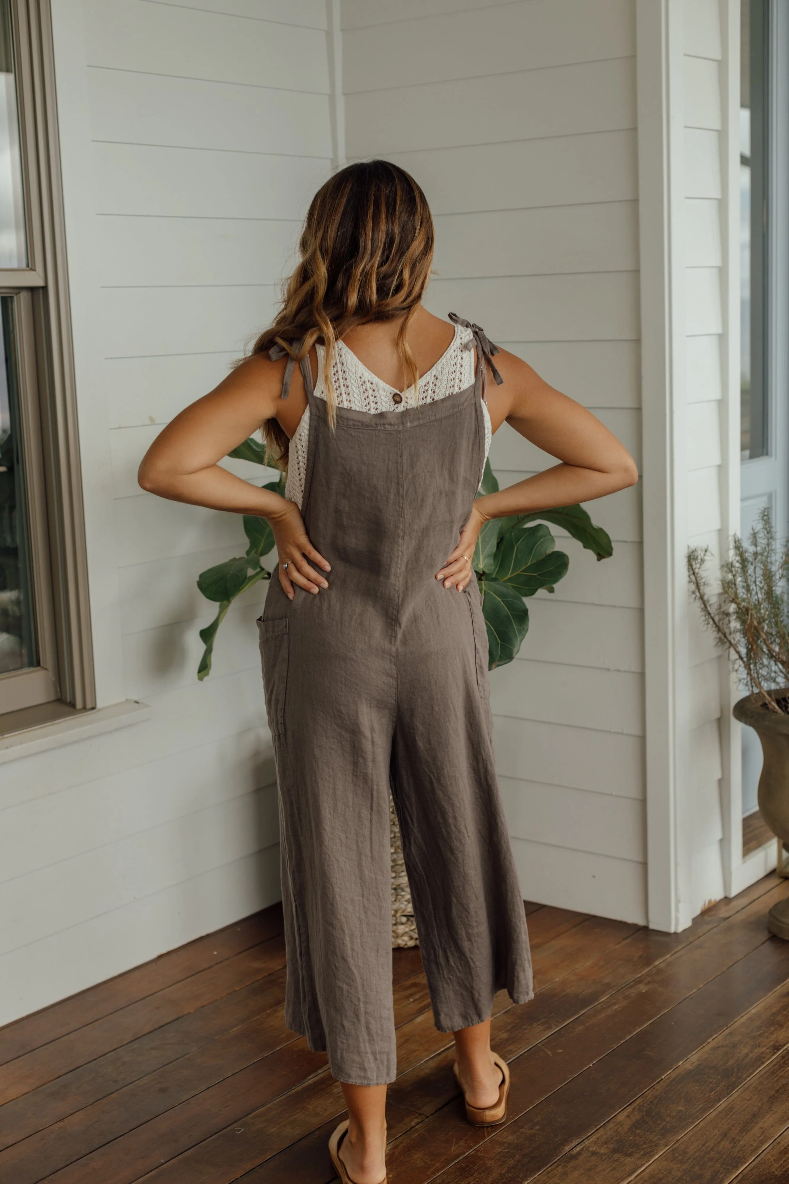Valencia Overalls - Taupe